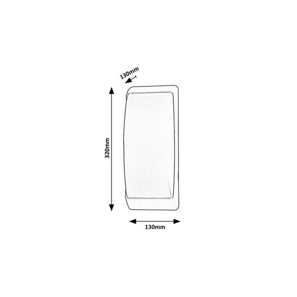 Rabalux Spoljna zidna rasveta Opole E27 1x MAX 12W mat crno (7797) - 7797