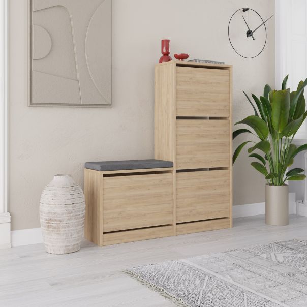 HANAH HOME Cipelarnik Dude, krem - 779HMS4116
