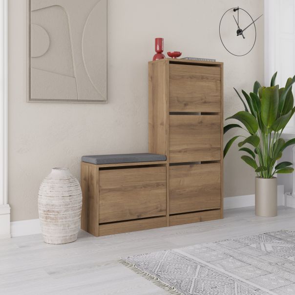 HANAH HOME Cipelarnik Dude, braon - 779HMS4117