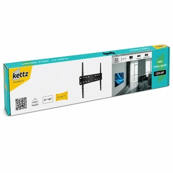 Nosač za TV Kettz CER-60F 37-86/vesa max 600x400/45kg/fiksni - EP3324285