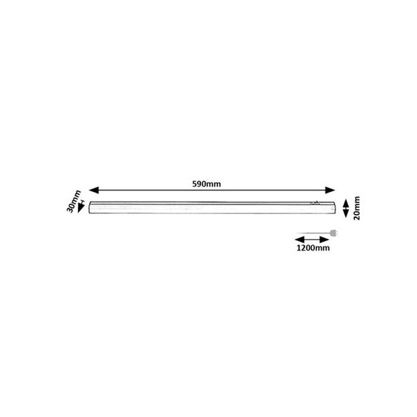 Rabalux T5&T8 svetiljke -strele Greg LED 9W crna (78004) - 78004