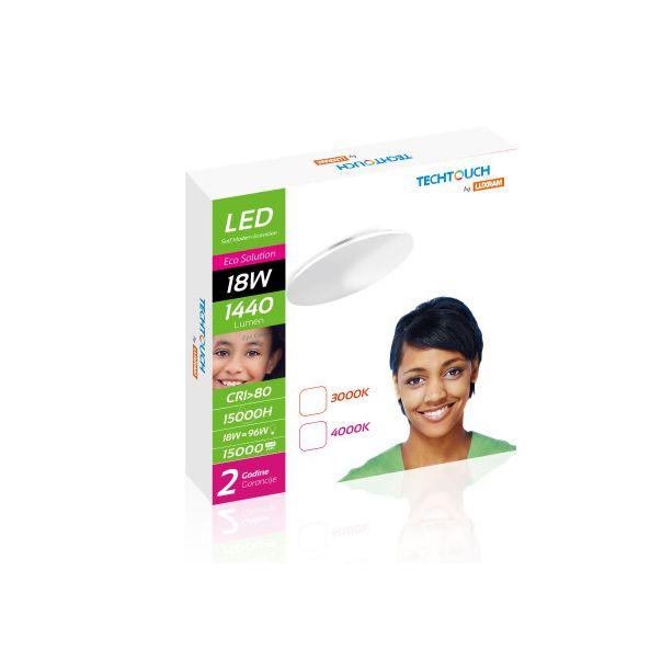 TECHTOUCH LED Plafonjera 18W/840 1440lm - LX2053112