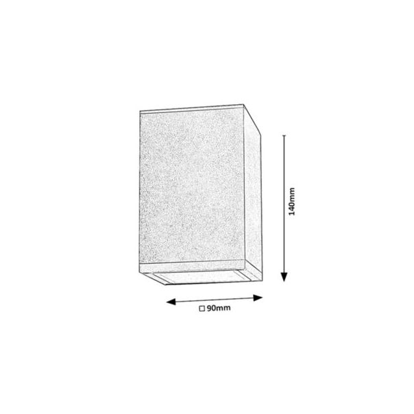 Rabalux Spoljna plafonska rasveta Zombor GU10 1x MAX 35W antracit siva (7820) - 7820