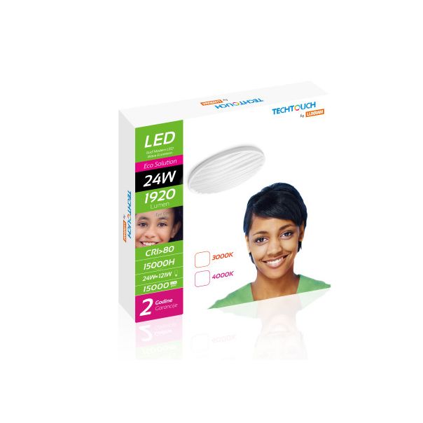 TECHTOUCH LED Plafonjera 24W 4000K Wave - LX2054022