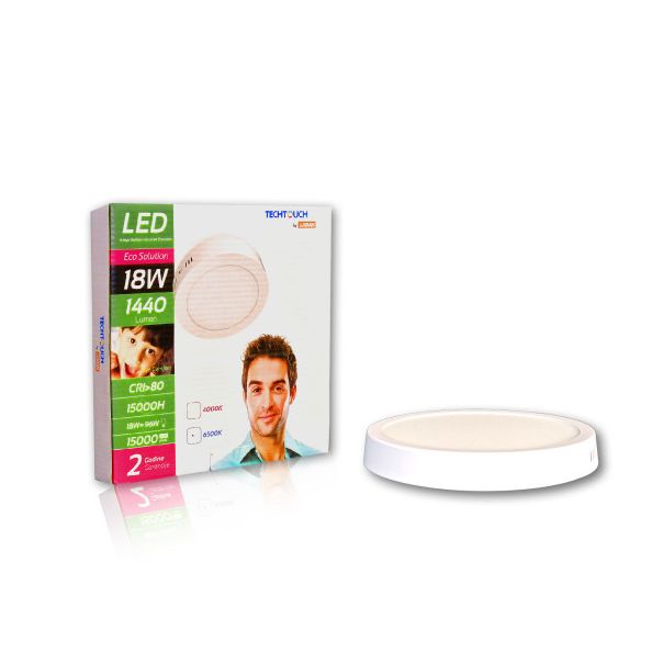 TECHTOUCH Nadgradni okrugli LED panel 18W 4000K - LX2021142