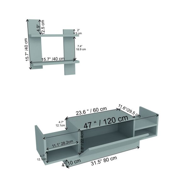 HANAH HOME TV komoda Bahar, bela - 788DEC3034