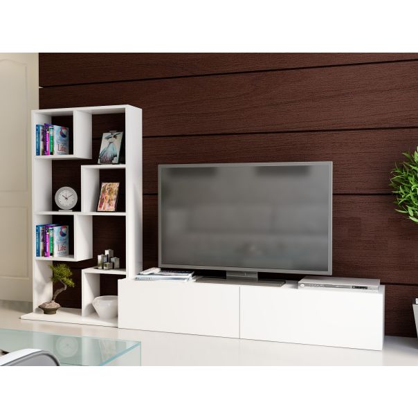 HANAH HOME TV komoda Bare, bela - 788DEC3081