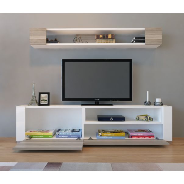 HANAH HOME TV komoda Arya, bela/krem - 788DEC3082