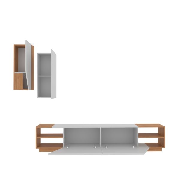 HANAH HOME TV komoda Zebra, bela/braon - 788DEC3089