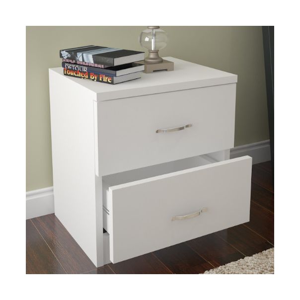 HANAH HOME Noćni ormarić Sine, bela - 788DEC3402