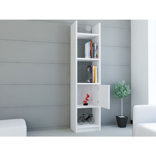 HANAH HOME Polica za knjige Esbi 103, bela - 788DEC3619