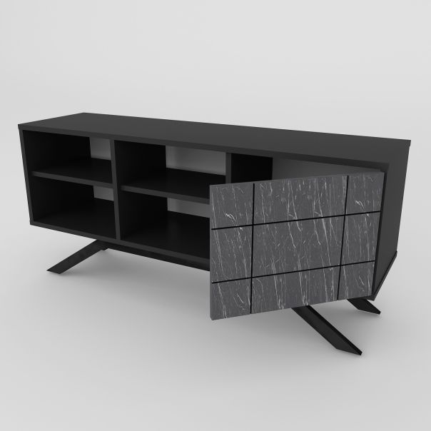 HANAH HOME TV komoda North, crna - 788DEC4037