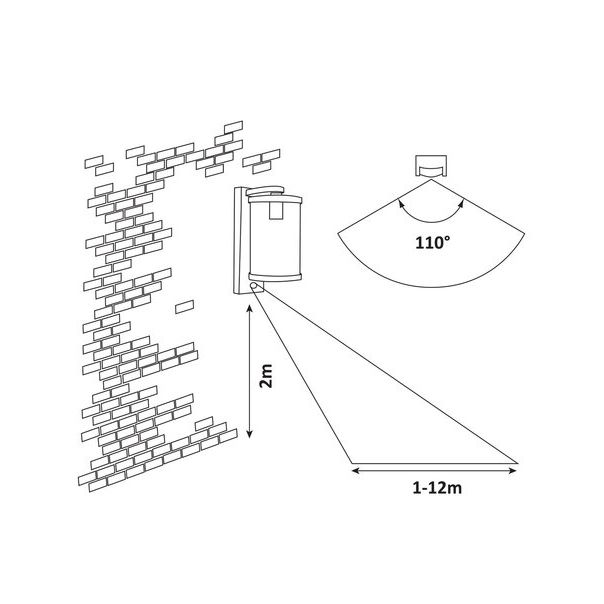 Rabalux Spoljna zidna rasveta Silistra E27 1x MAX 60W antracit siva (7892) - 7892