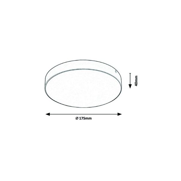 Rabalux Spoljna plafonska rasveta Tartu LED 18W mat belo (7893) - 7893