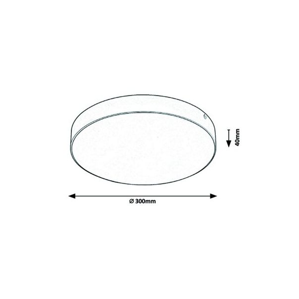Rabalux Spoljna plafonska rasveta Tartu LED 24W mat crno (7898) - 7898
