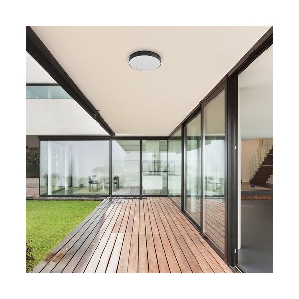 Rabalux Spoljna plafonska rasveta Tartu LED 24W mat crno (7898) - 7898