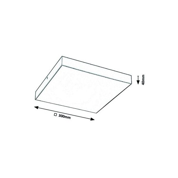 Rabalux Spoljna plafonska rasveta Tartu LED 24W mat crno (7900) - 7900