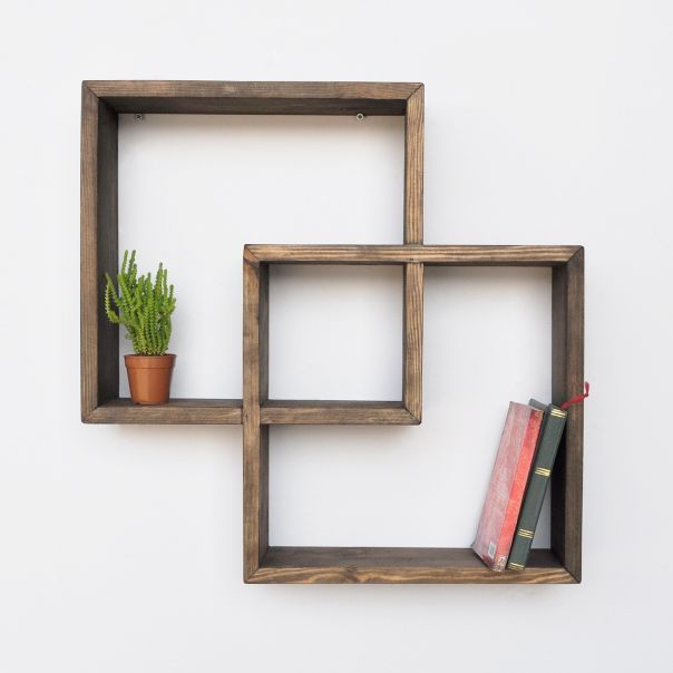 HANAH HOME Zidna polica Raf045, braon - 792EVL1628