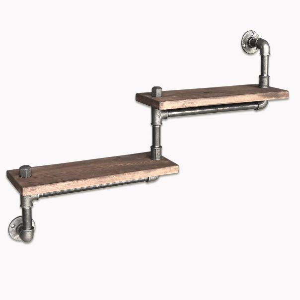 HANAH HOME Zidna polica Boruraf012, braon - 792EVL1704