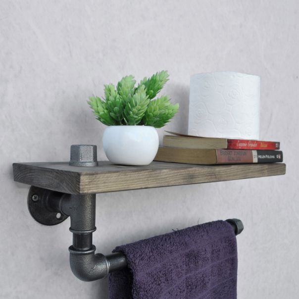 HANAH HOME Polica za kupatilo BoruRaf035, braon - 792EVL1807