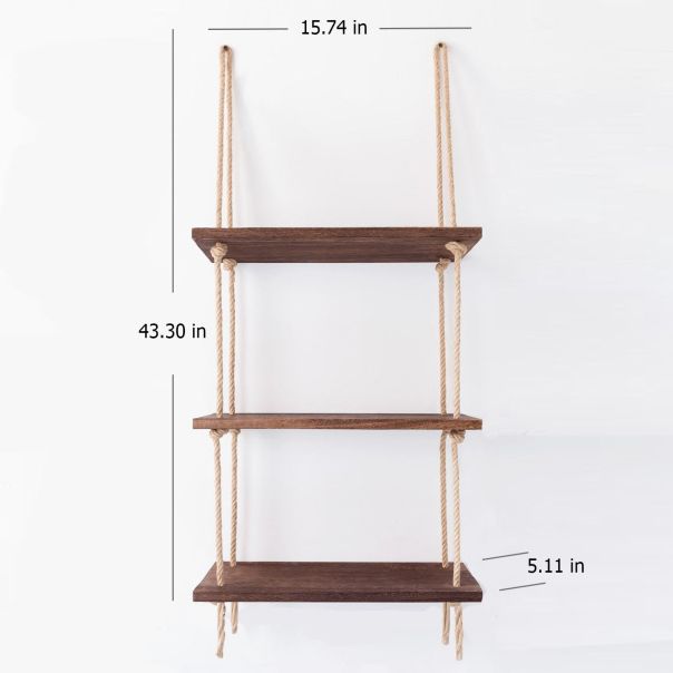 HANAH HOME Zidna polica Aa041 v2, braon - 792EVL1808