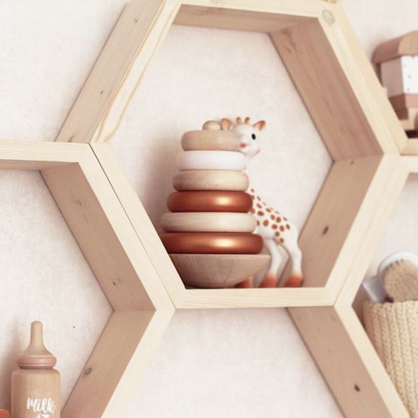 HANAH HOME Zidna polica Raf229, krem - 792EVL2691