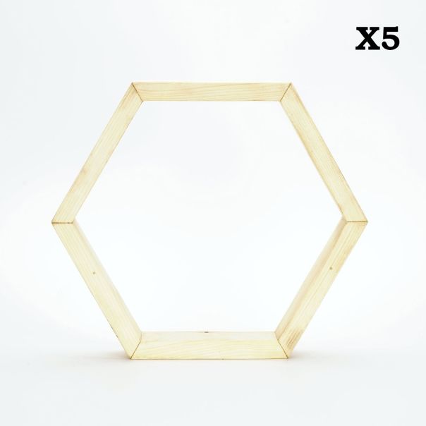 HANAH HOME Zidna polica Raf229, krem - 792EVL2691