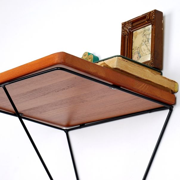 HANAH HOME Zidna polica Wr037, braon/crna - EP2799463