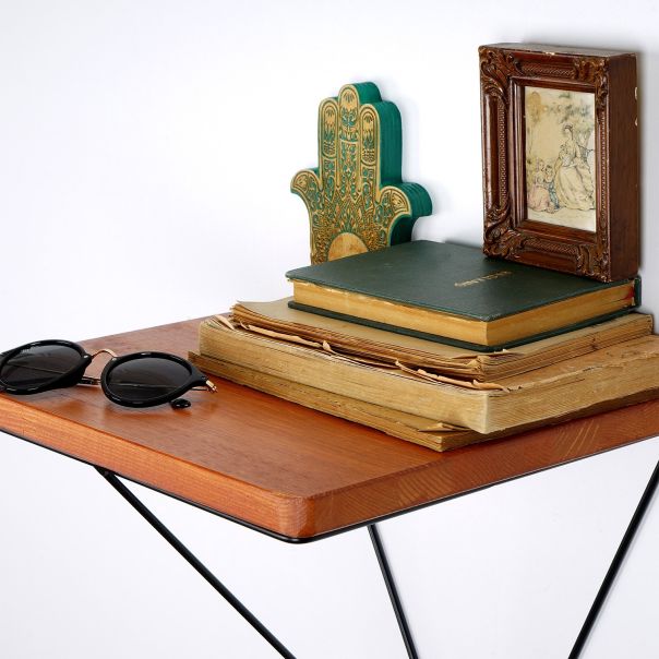 HANAH HOME Zidna polica Wr037, braon/crna - EP2799463