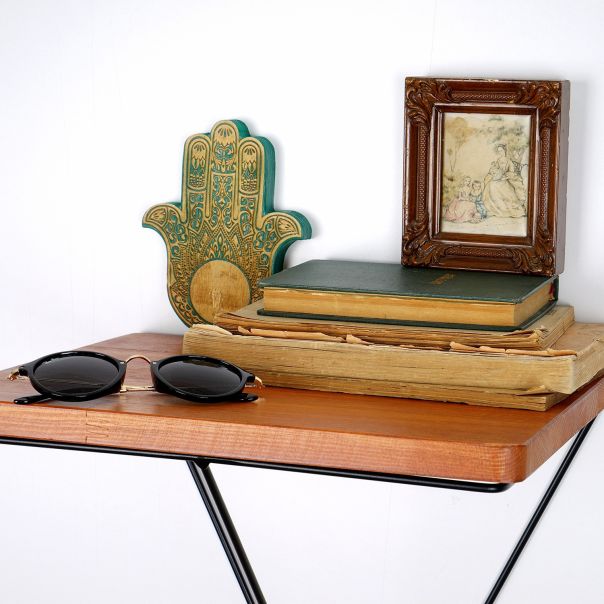 HANAH HOME Zidna polica Wr037, braon/crna - EP2799463