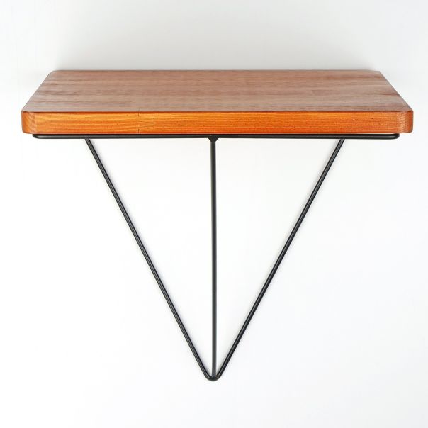 HANAH HOME Zidna polica Wr037, braon/crna - EP2799463