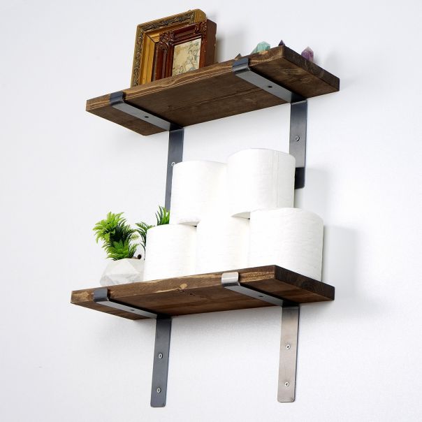 HANAH HOME Set zidnih polica 2/1 Lam005, braon - EP2799475