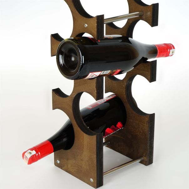 HANAH HOME Polica za vino Meh216, braon - 792EVL4306