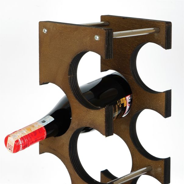 HANAH HOME Polica za vino Meh216, braon - 792EVL4306