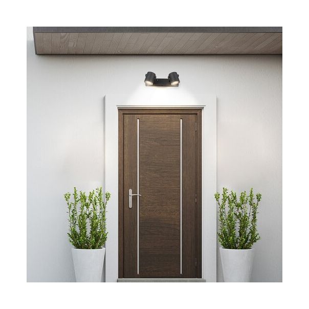 Rabalux Spoljna zidna rasveta Elva GU10 2x MAX 35W antracit siva (7930) - 7930