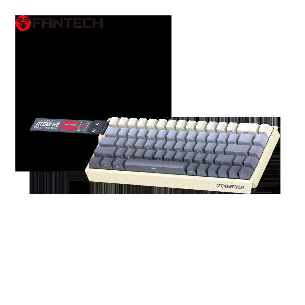 FANTECH Gejmerska mehanicka tastatura MK922 Atom HE68 Pro Retro magnetic emerald switch Wireless - EP2870941