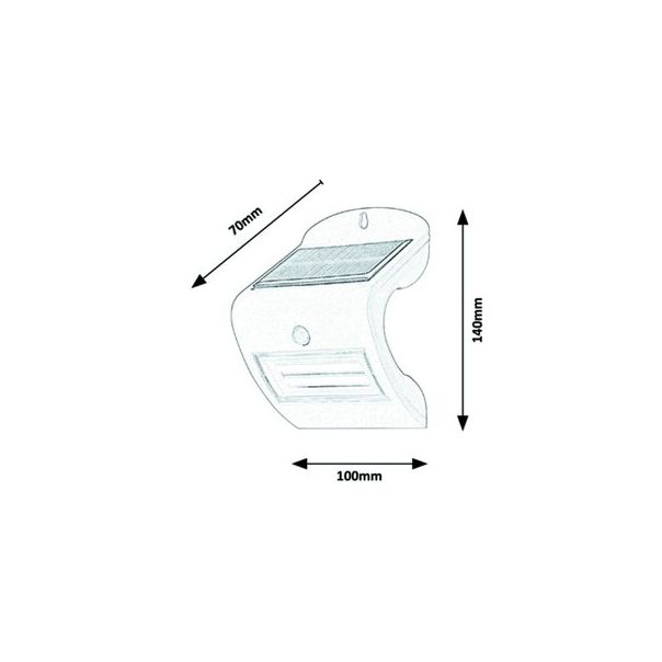 Rabalux Solarna rasveta Opava LED 2W bela (7970) - 7970
