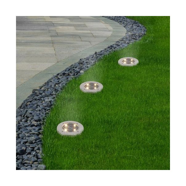 Rabalux Solarna rasveta Dannet LED 024W brušeni hrom (7975) - 7975