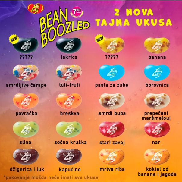 JELLY BELLY CANDY Draže bombone BEANBOOZLED, 45g 7th edition - EP2536141