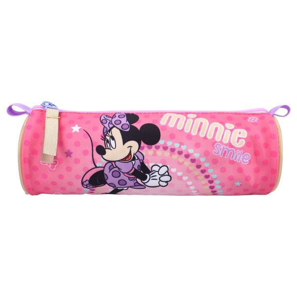 VADOBAG Okrugla prazna pernica Minnie Mouse I like smiles, roze - 76089