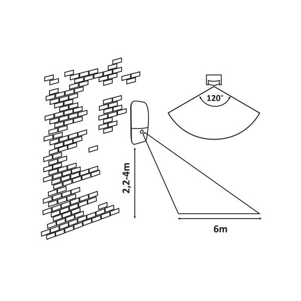 RABALUX Spoljna zidna rasveta Ecuador LED 10W - 7997-1