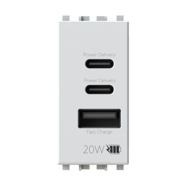 Uticnica USB CCA 20W Vimar Arke bela 4BUSB20WCCA.V19B - EP3055492