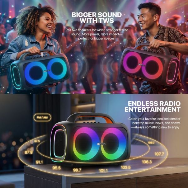 Fantech Bluetooth zvucnik NP01 NeraParty crni - EP3232434