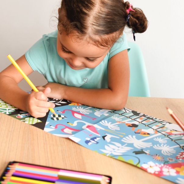 POPPIK Poster za bojenje: Tropska džungla - COL001