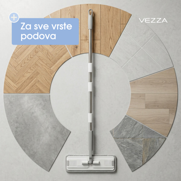 Set za čišćenje - Premium mop sa kofom i sistemom za ceđenje - EP3192484