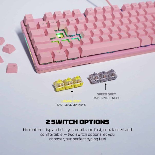 FANTECH Gejmerska mehanicka tastatura MK894 Maxpower II Sakura edition yellow switch - EP2870929