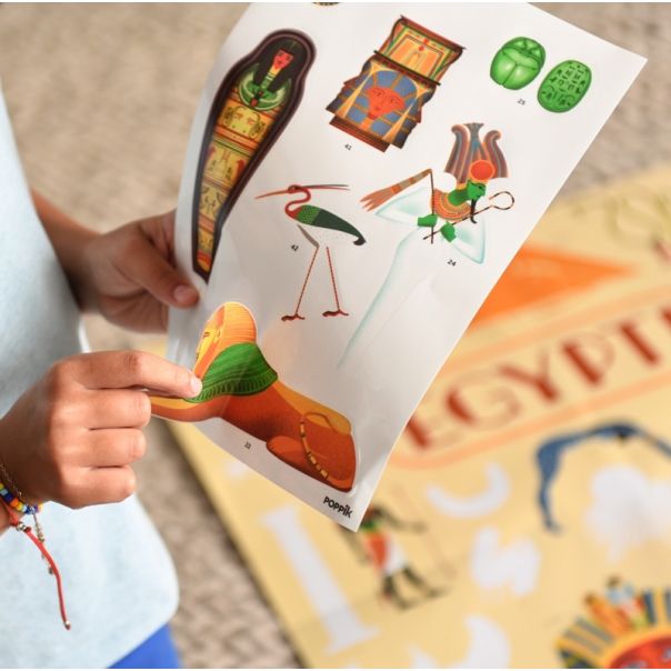POPPIK Edukativni poster s nalepnicama Otkrića: Egipat - DIS022