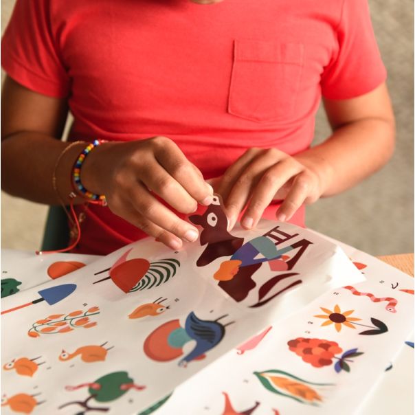 POPPIK Edukativni poster s nalepnicama Otkrića: Farma - DIS027