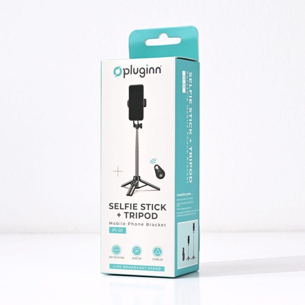 Selfie stick + tripod Pluginn PI-01 crni - 221082