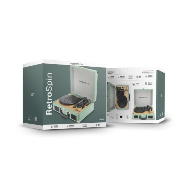 ENERGY SISTEM Aquamarine Retrospin Gramofon (M50022) - EP3252327